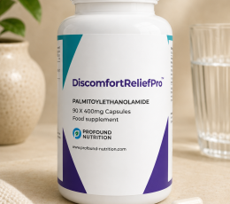 DISCOMFORTRELIEFPRO™ – PALMITOYLETHANOLAMIDE (PEA) NATURAL PAIN RELIEF